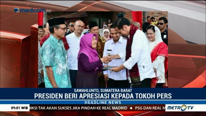 Jokowi Beri Apresiasi kepada Tokoh Pers Djamaluddin Adinegoro