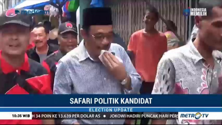 Djarot-Sihar Kunjungi Pasar Tradisional di Binjai