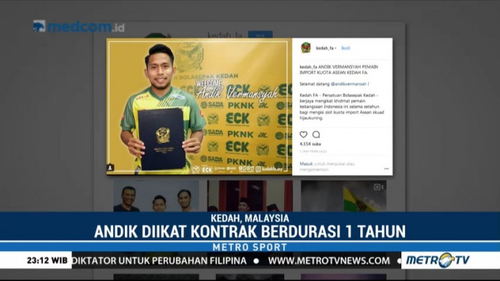 Andik Vermansyah Gabung Kedah FA