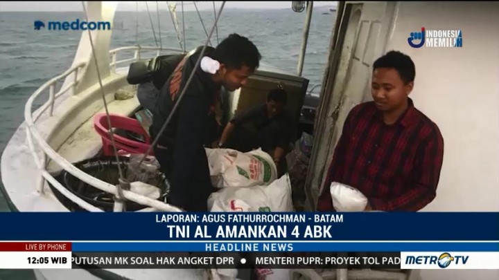 TNI AL Gagalkan Penyelundupan Satu Ton Sabu di Batam
