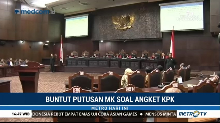 Buntut Putusan MK Soal Angket KPK