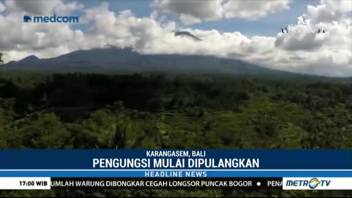 Pengungsi Gunung Agung Diizinkan Pulang