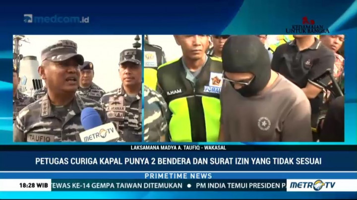 Kapal Pembawa 1 Ton Sabu Punya Dua Bendera Berbeda