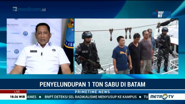 BNN Yakin Kapal Penyelundup di Batam Bawa 3 Ton Sabu