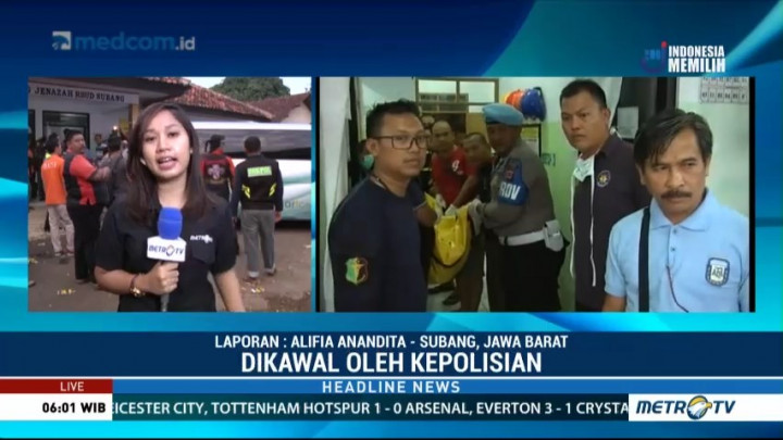 Jenazah Korban Kecelakaan Bus Dikirim ke Tangsel dengan Pengawalan Polisi