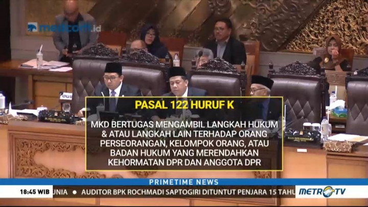 Kontroversi Pasal 'Penghinaan' DPR