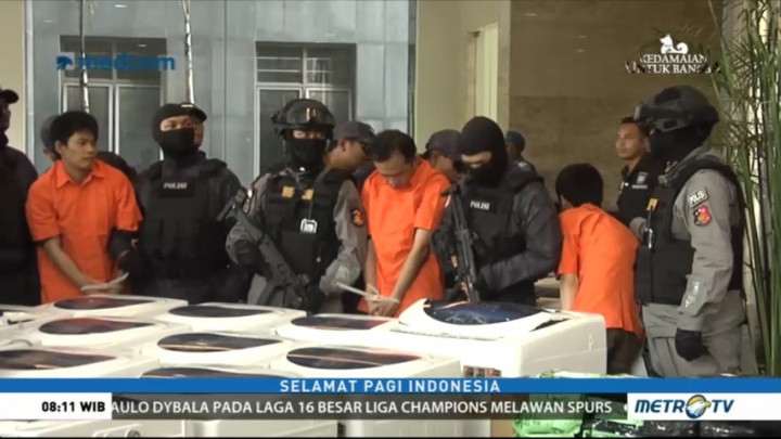 Polisi Ungkap Penyelundupan 239 Kg Sabu dalam Mesin Cuci