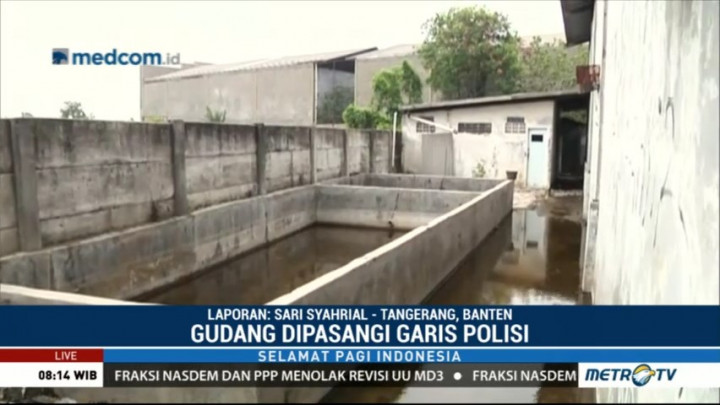 Ini Lokasi Gudang Penyimpanan Mesin Cuci Berisi Narkoba