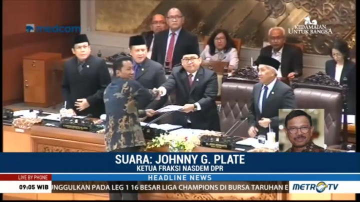 Karena Ini NasDem Tolak Pengesahan Revisi UU MD3