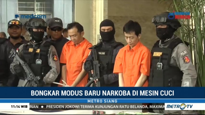 Salah Satu Penyelundup Narkoba di Mesin Cuci adalah Mantan Napi