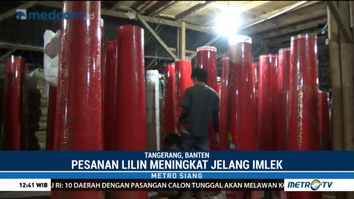 Perajin Lilin Banjir Pesanan Jelang Imlek