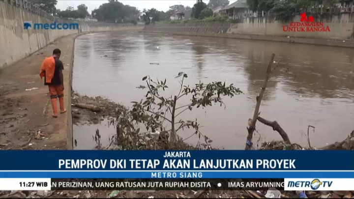 Kondisi Terkini Proyek Sodetan Kali Ciliwung