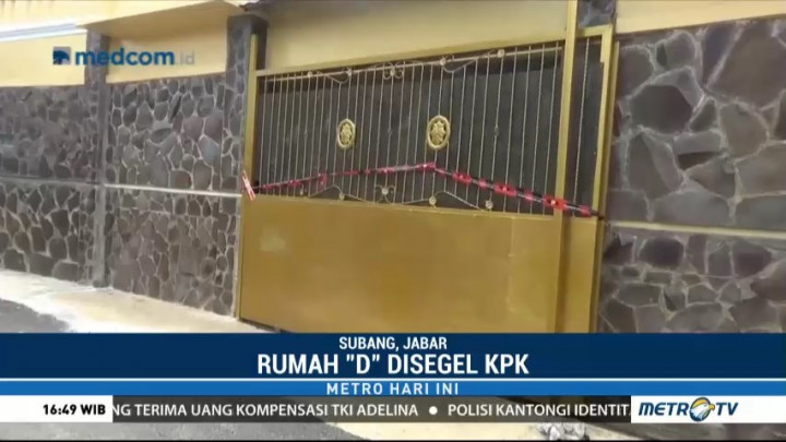 OTT di Subang, KPK Segel Rumah Terduga Perantara Suap