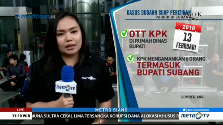 Kronologis OTT Bupati Subang oleh KPK