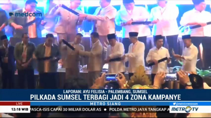 Agenda Kampanye Empat Paslon Pilgub Sumsel Belum Dimulai