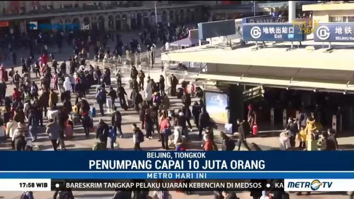 Tradisi Mudik Warga Tiongkok Jelang Imlek