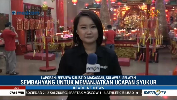 Polisi Amankan Sembahyang Imlek di Kelenteng Xian Ma