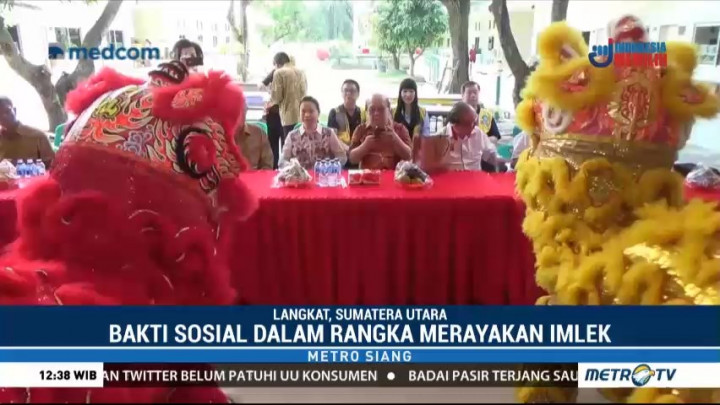 Rayakan Imlek, Konjen RRT di Medan Ikut Bakti Sosial