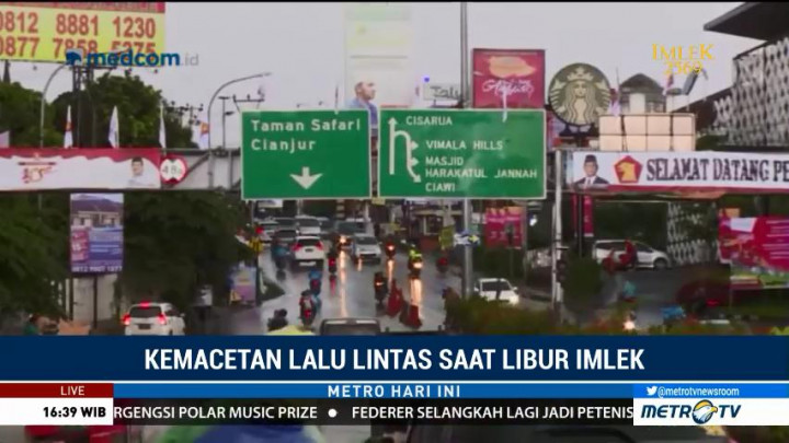 Libur Imlek, Arus Lalu Lintas Menuju Puncak Normal