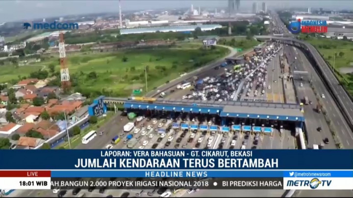 <i>Contra Flow</i> Diterapkan di Tol Jakarta-Cikampek