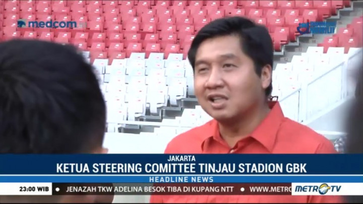 Jelang Final Piala Presiden, Maruarar Sirait Tinjau Stadion Utama GBK