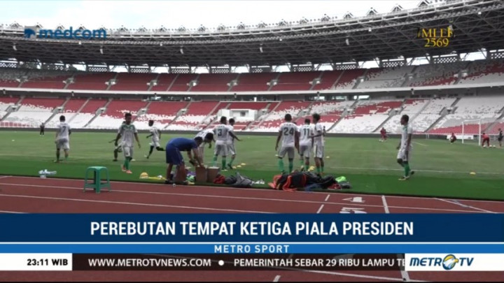 PSMS Medan dan Sriwijaya FC Berebut Tempat Ketiga Piala Presiden