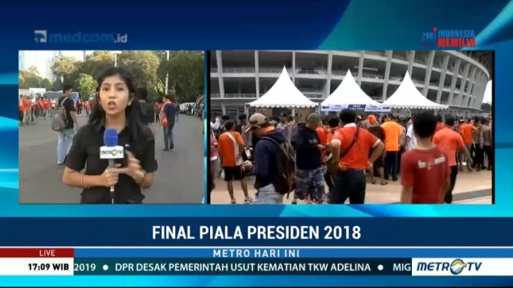 Jelang Laga Final Presiden, Suporter Sudah Padati SUGBK