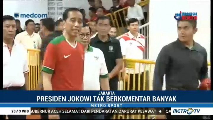Presiden tak Berkata Banyak Usai Laga Final Piala Presiden 2018
