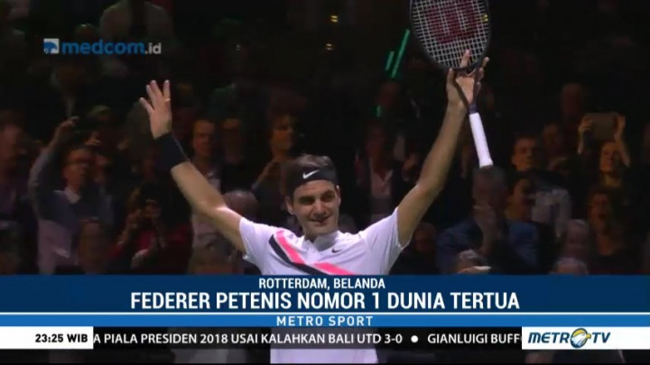 Federer Kembali Duduki Peringkat 1 Dunia