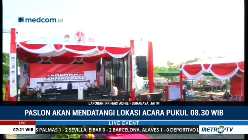 Dua Paslon Gubernur Jatim Berangkat Menuju Lokasi Deklarasi Pilkada Damai