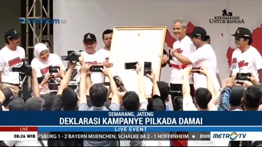 Paslon Gubernur Jateng Deklarasikan Pilkada Damai
