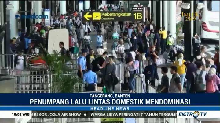 Arus Balik Libur Imlek, Penumpang Pesawat di Bandara Soetta Melonjak