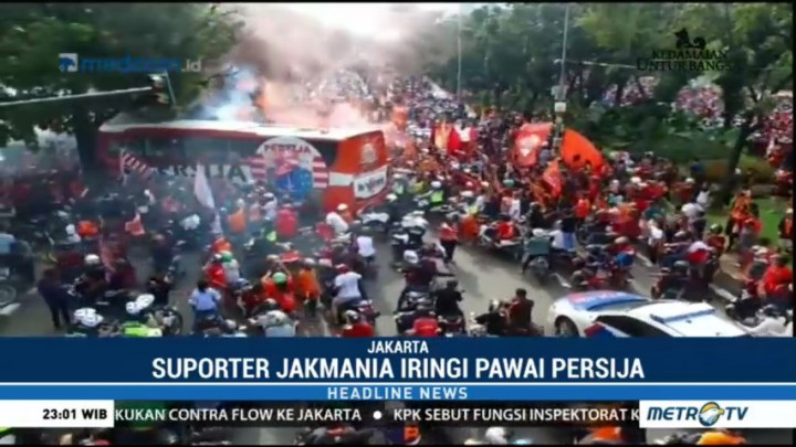 Persija Gelar Pawai Juara Piala Presiden 2018