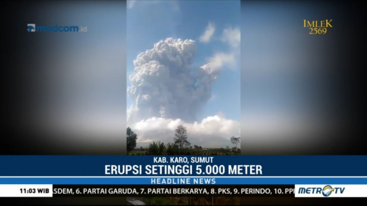 Gunung Sinabung Erupsi