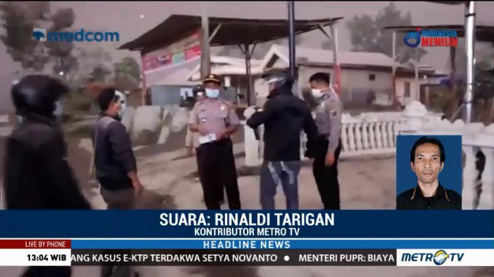 Info Ada 7 Korban Erupsi Sinabung <i>Hoax</i>