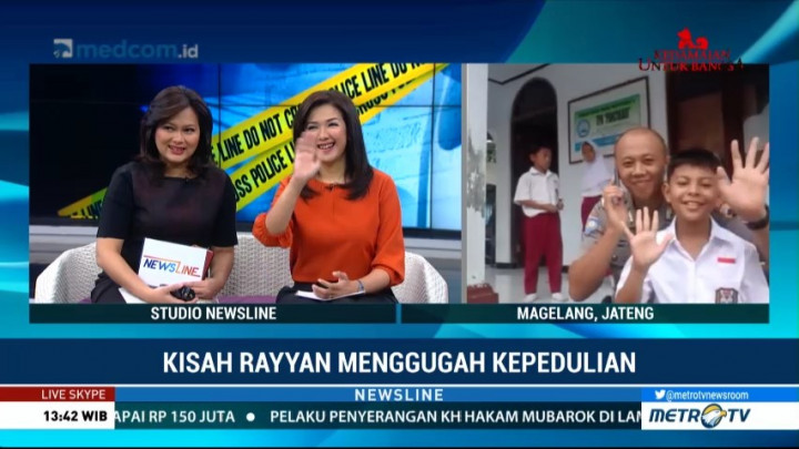 Anggota Polisi Ini Bersedia Jadi Orang Tua Asuh Rayyan