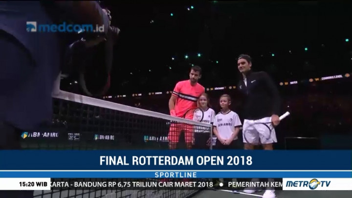 Taklukan Dimitrov, Federer Juarai Rotterdam Open 2018