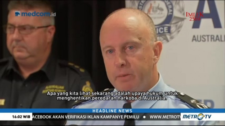 Polisi Australia Telusuri Penyelundup 330 Kg Narkoba