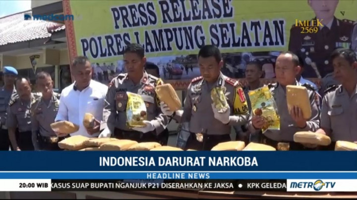 Polres Lampung Selatan Gagalkan Penyelundupan 4 Kg Sabu