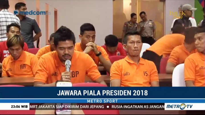 Rayakan Gelar Juara Piala Presiden, Persija Jakarta Gelar Syukuran