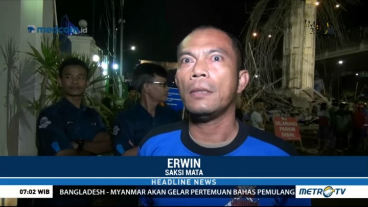 Kronologi Ambruknya Tiang Girder Tol Becakayu