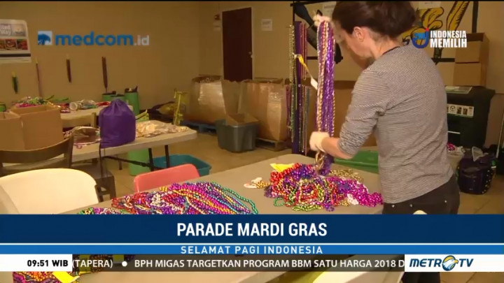 Parade Mardi Gras Tampilkan Karya Daur Ulang Sampah