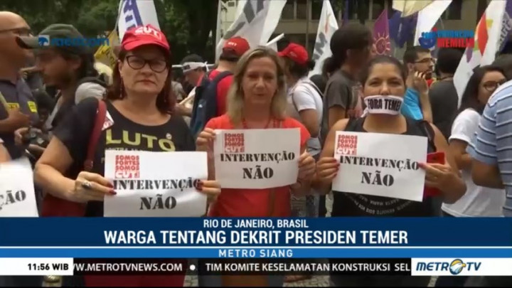 Warga Brasil Tolak Penyerahan Tugas Polisi ke Militer