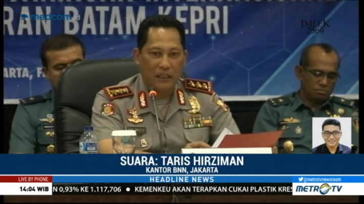 Satu Ton Sabu di Batam Diduga Berasal dari Myanmar