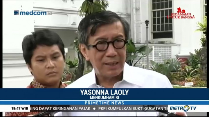 Menkumham: Jokowi Tidak akan Tandatangani UU MD3