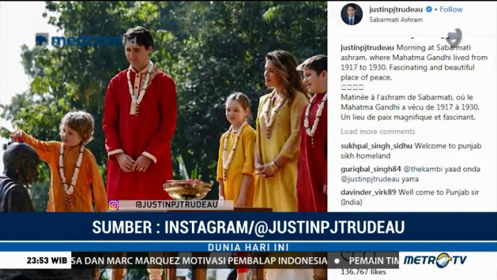 Justin Trudeau Bagikan Foto Kunjungan ke India