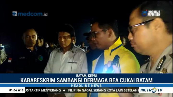 Penyelundupan 1,6 Ton Narkoba, Kabareskrim Tinjau Dermaga Bea Cukai Batam