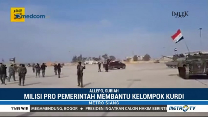 Milisi Pro Pemerintah Suriah Bantu Kurdi Hadapi Militer Turki