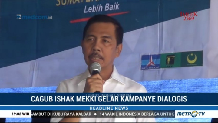 Cagub Sumsel Ishak Mekki Gelar Kampanye Dialogis
