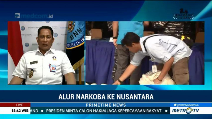 BNN Masih Dalami Keterkaitan Penangkapan 1,6 Ton Sabu dengan 1 Ton Sebelumnya